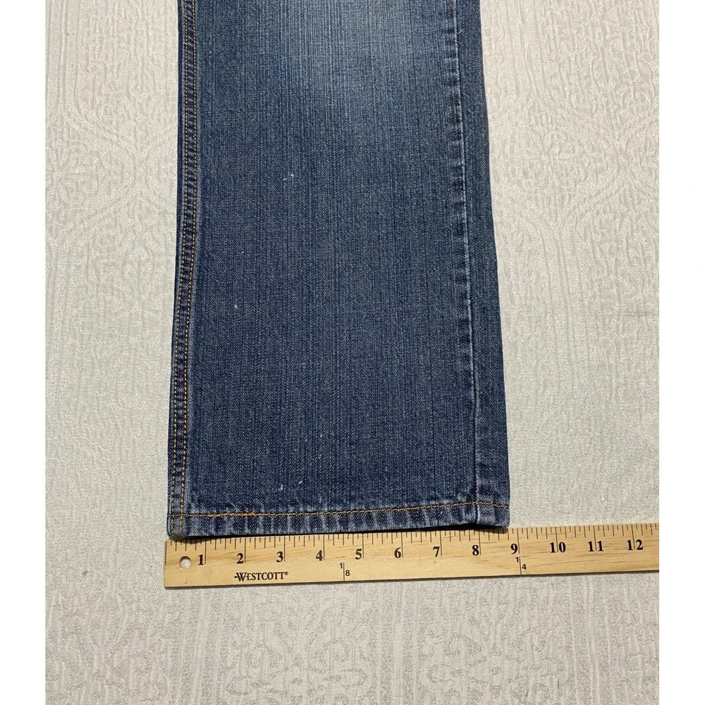 Levi's 559 Relaxed Straight‎ Leg Distress Jeans Men's 36×30 Blue Faded Whiskers